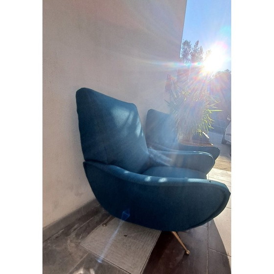 Image 1 of Paar Damensessel aus der Mitte des Jahrhunderts von Marco Zanuso für Arflex, 1950er Jahre