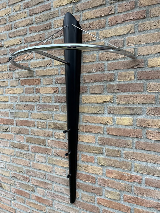 Image 1 of Postmoderner Space Age Design Wandgarderobenständer (1980er)