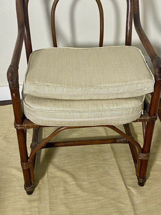 Image 1 of Sessel Aus Rattan Und Weide Jahr 1970 Ref August