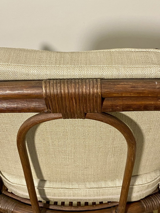 Image 1 of Sessel Aus Rattan Und Weide Jahr 1970 Ref August