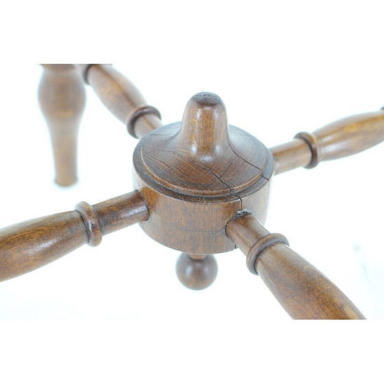 Image 1 of Vintage Holzhocker, Tschechoslowakei 1940er Jahre