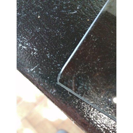 Image 1 of Vintage Couchtisch aus gehärtetem Glas und Messing von Leon Rosen für Pace Collection, 1970