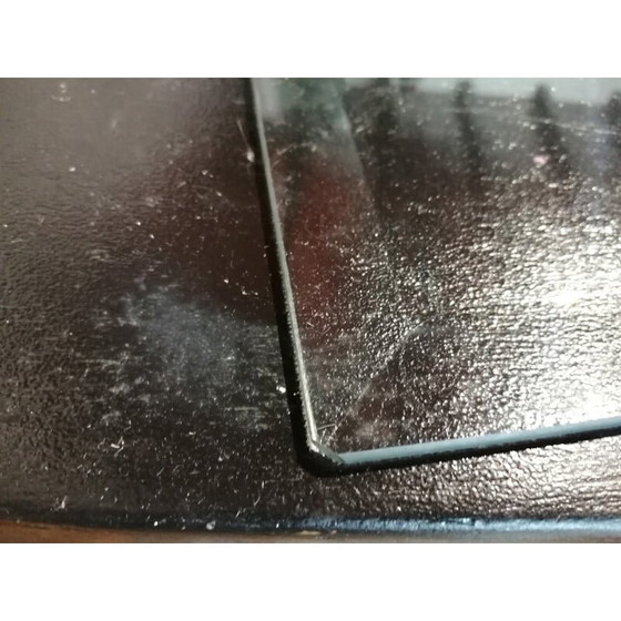 Image 1 of Vintage Couchtisch aus gehärtetem Glas und Messing von Leon Rosen für Pace Collection, 1970