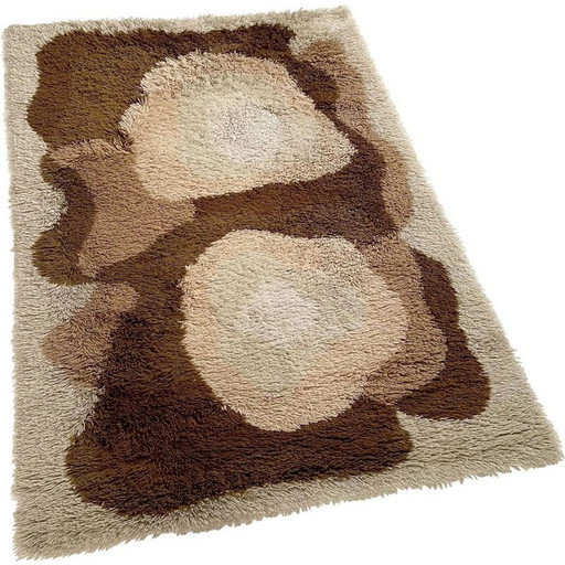 Bunter psychedelischer Vintage-Teppich für Desso, Niederlande 1970