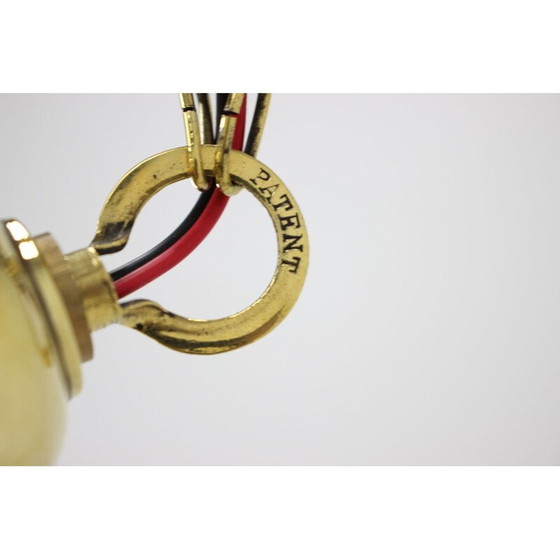 Image 1 of Vintage Messing Art Deco Aufhängung, Tschechisch 1930