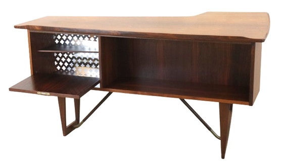 Image 1 of Peter Løvig Nielsen Bumerang-Schreibtisch 'Flovlev' vintage