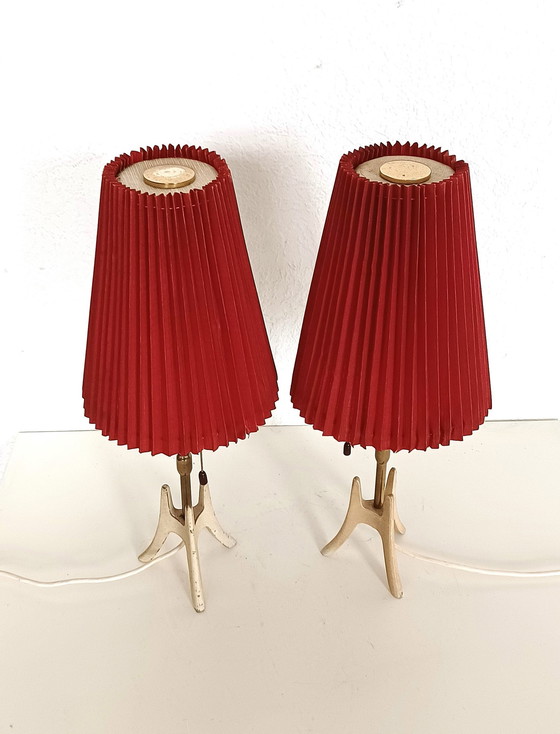 Image 1 of Zwei Nachttischlampen aus den Fünfzigern
