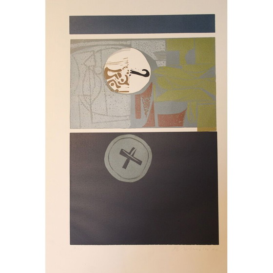 Image 1 of Satz von 6 abstrakten Gemälden von Ennio Tamburi, Italien 1966