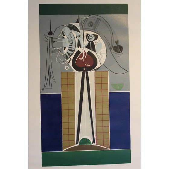Image 1 of Satz von 6 abstrakten Gemälden von Ennio Tamburi, Italien 1966