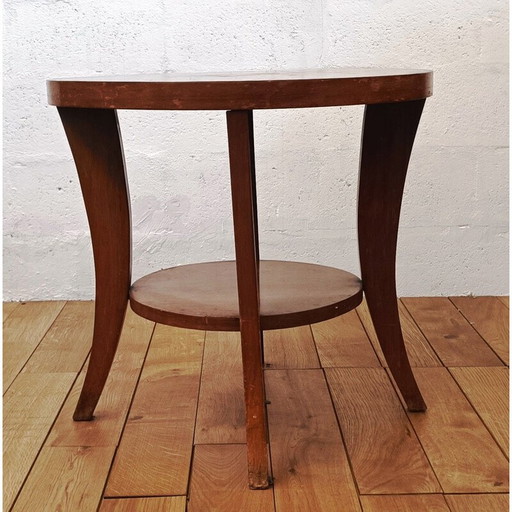 Vintage Beistelltisch aus Holz mit 2 Platten