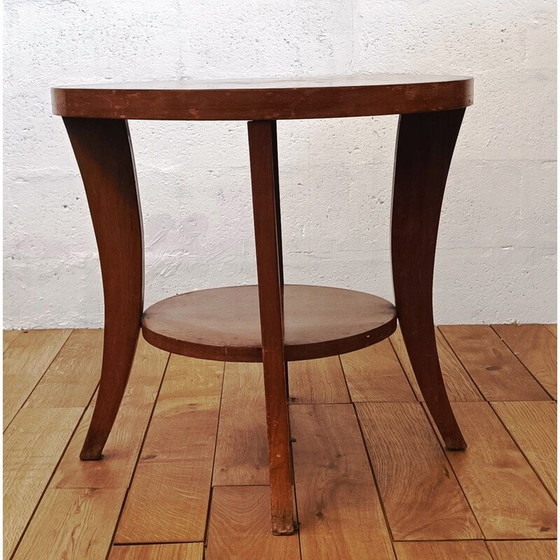 Image 1 of Vintage Beistelltisch aus Holz mit 2 Platten