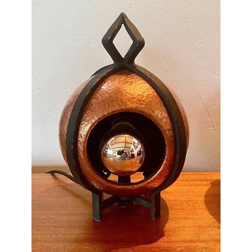 Paar Vintage-Lampen aus Messing im Art-Déco-Stil