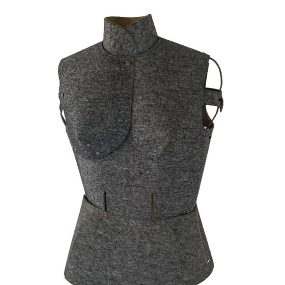 Image 1 of Antike - Frankreich - Ankleideform / Mannequin / Dressboy / Valet Stand - Größenverstellbar - Auf Stativ montiert