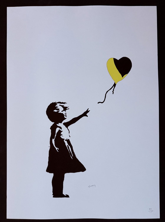 Image 1 of Banksy: "Ballonmädchen" 70/150.