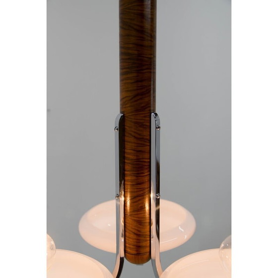 Image 1 of Weißer Opalglas-Kronleuchter im Art-Deco-Stil von Jindrich Halabala für Up Zavody, 1930