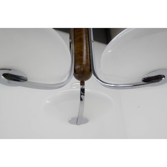 Image 1 of Weißer Opalglas-Kronleuchter im Art-Deco-Stil von Jindrich Halabala für Up Zavody, 1930