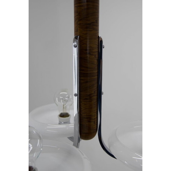 Image 1 of Weißer Opalglas-Kronleuchter im Art-Deco-Stil von Jindrich Halabala für Up Zavody, 1930