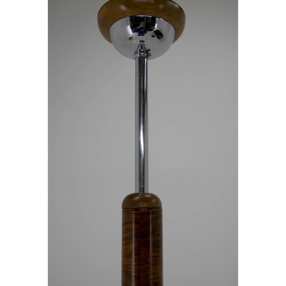 Image 1 of Weißer Opalglas-Kronleuchter im Art-Deco-Stil von Jindrich Halabala für Up Zavody, 1930