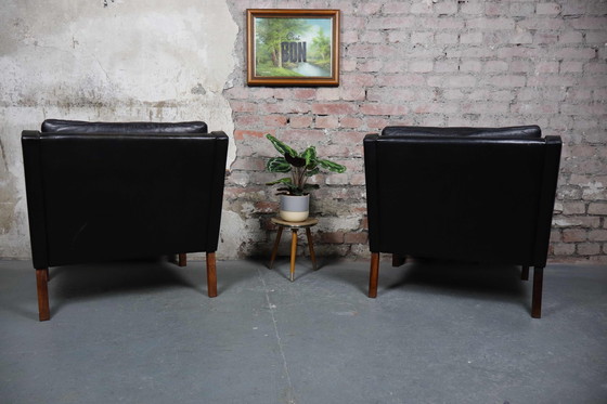 Image 1 of 2x Rud Thygesen VP 66 Mid Century Lounge Chair für Vejen Polstermøbelfabrik