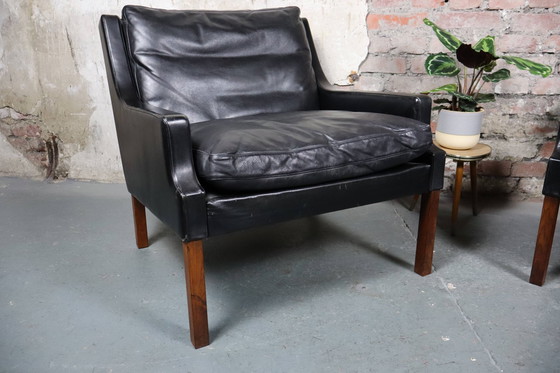 Image 1 of 2x Rud Thygesen VP 66 Mid Century Lounge Chair für Vejen Polstermøbelfabrik