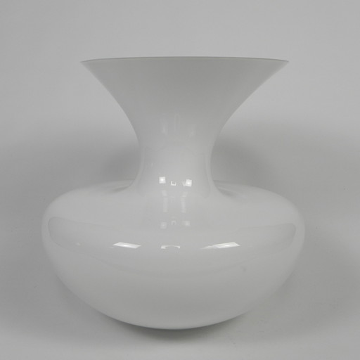 Große Vintage-Glasvase 40 cm breit