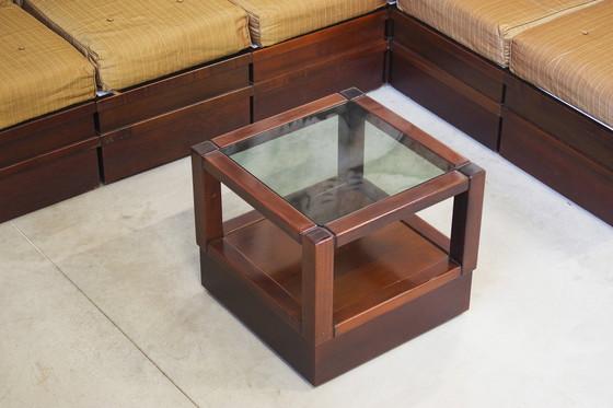 Image 1 of 1970S Modulares Buchenholzsofa von Frigerio - Original Stoffpolsterung, 6er Set