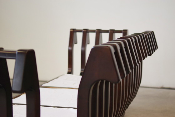 Image 1 of 1970S Modulares Buchenholzsofa von Frigerio - Original Stoffpolsterung, 6er Set