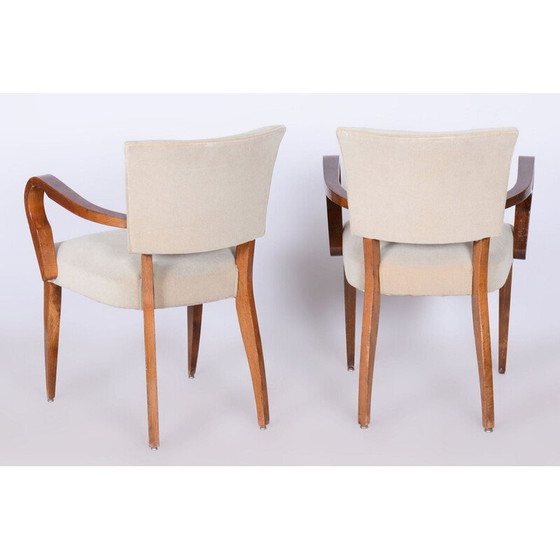 Image 1 of Paar Art-Déco-Sessel aus Buche von Jules Leleu, Frankreich 1930