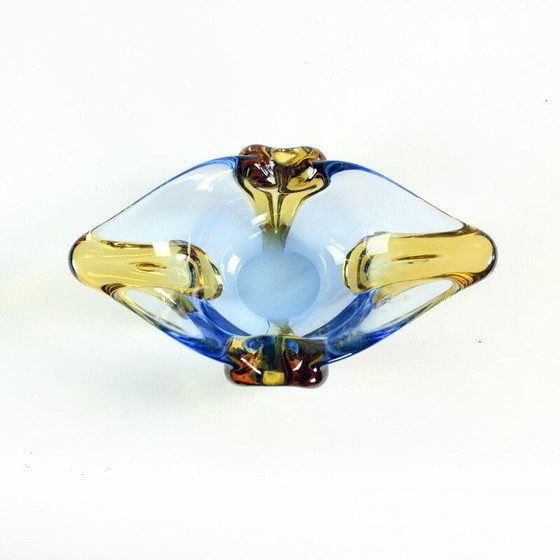 Image 1 of Schale oder Aschenbecher aus Kunstglas von Frantisek Zemek für Skrdlovice, Tschechoslowakei 1960