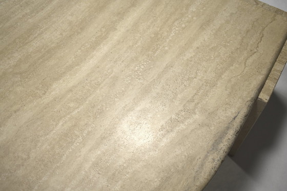 Image 1 of Roche Bobois Couchtisch aus Travertin - Frankreich, ca. 70er Jahre Design
