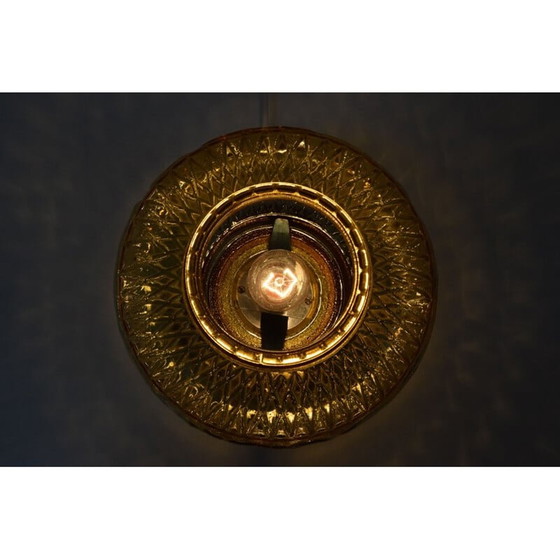 Image 1 of Vintage Tischlampe aus Keramik und Glas, Tschechoslowakei 1960