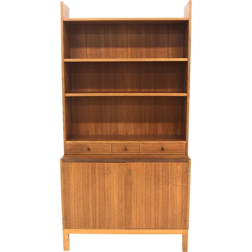 Vintage Teakholz Bücherschrank Kommode, Schweden 1960
