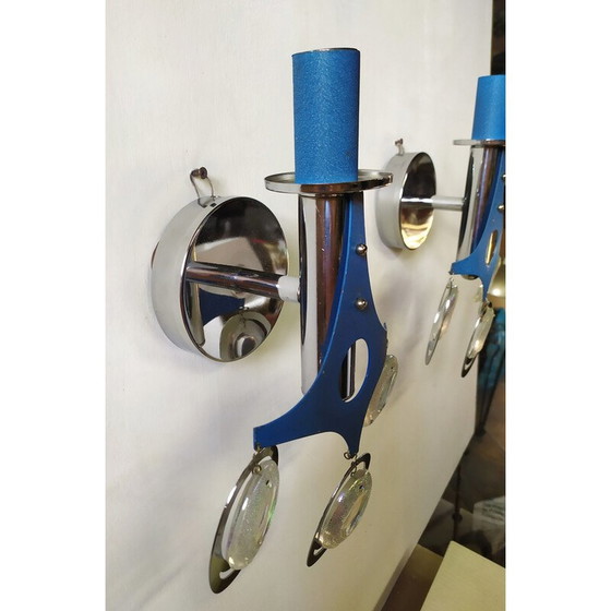 Image 1 of Paar italienische Vintage-Wandlampen, 1960er Jahre