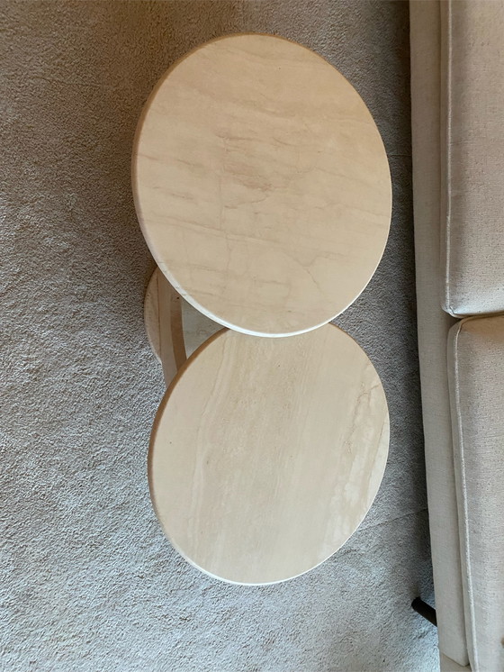Image 1 of Seltener Couchtisch aus Travertin