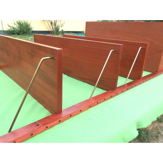 Image 1 of Vintage-Wandregal mit Teakholz-Schreibkasten von Poul Cadovius, Dänemark 1960