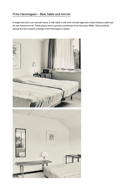 Image 1 of Frits Henningsen Tagesbett, Tisch und Spiegel