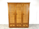 Roche Bobois Kleiderschrank aus Rattan und Bambus von Maugrion