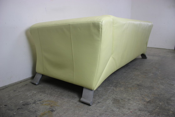 Image 1 of Rolf Benz 322 Club Sofa Dreisitzer Designer Couch Gelb Echt Leder