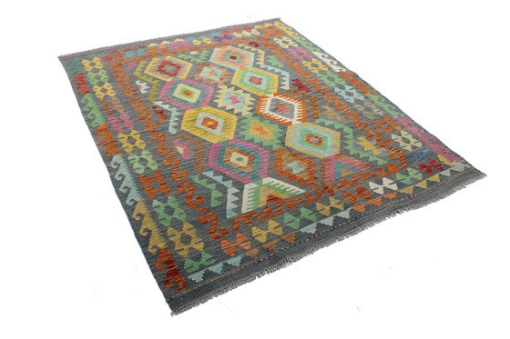 Image 1 of Original Old Style Kelim Afghan 194 X 152 Cm Top Zustand