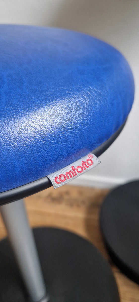 Image 1 of 2x Haworth Comforto Sitz-Stehstuhl ergonomische Hocker