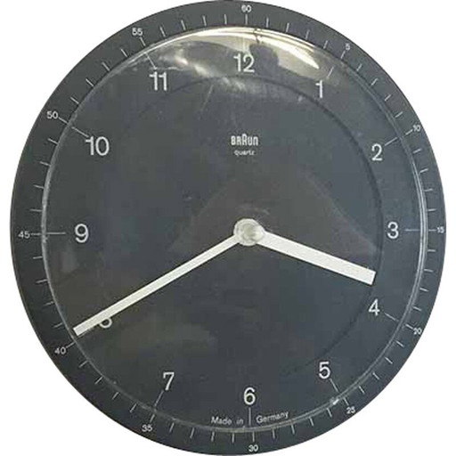 Braun ABW 41 Wanduhr aus der Mitte des Jahrhunderts, Dietrich LUBS & Dieter RAMS - 1981