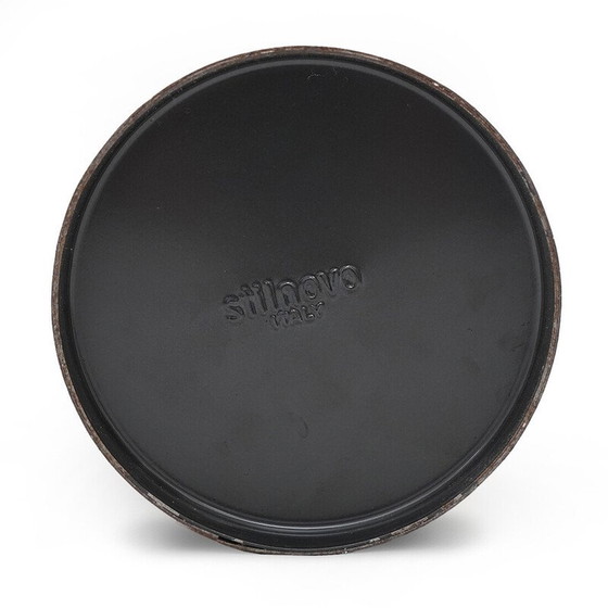 Image 1 of Säulen-Aschenbecher aus Metall und verchromtem Messing für Stilnovo, Italien 1960