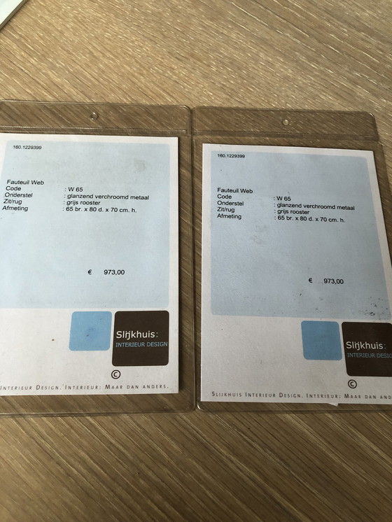 Image 1 of 2x B&B Italia Websessel