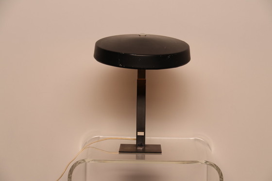 Image 1 of Schreibtischlampe aus schwarzem Metall von Louis Kalff für Philips – NL – 1950er Jahre