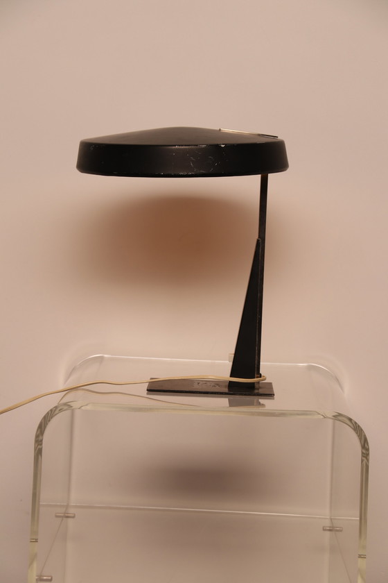 Image 1 of Schreibtischlampe aus schwarzem Metall von Louis Kalff für Philips – NL – 1950er Jahre
