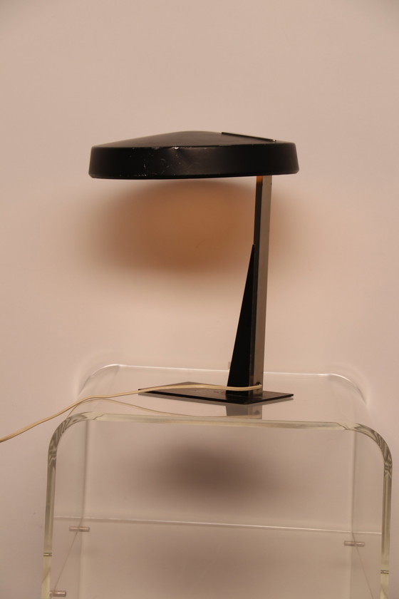Image 1 of Schreibtischlampe aus schwarzem Metall von Louis Kalff für Philips – NL – 1950er Jahre