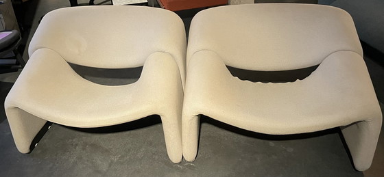 Image 1 of 2x Artifort by Pierre Paulin F598 Stuhl