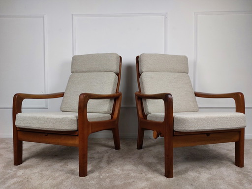 2x Juul Kristensen Sessel mit hoher Rückenlehne