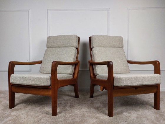 Image 1 of 2x Juul Kristensen Sessel mit hoher Rückenlehne