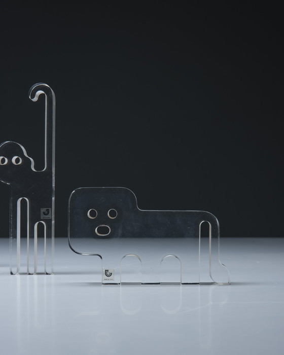 Image 1 of 4x iGuzzini Animal aus Lucite